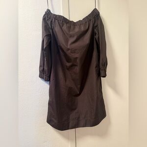 Black Akris Punto Off-Shoulder Dress